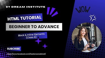 html elements |  block vs inline - what