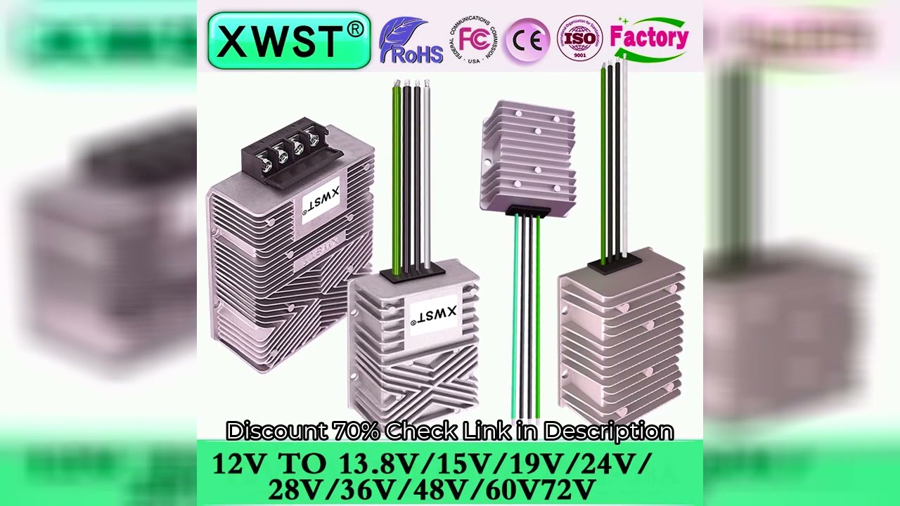 Power Supply 12V to 13.8V 15V 19V 24V 28V 36V 48V DC DC Converter Boost Step Up Voltage Regulator 1A