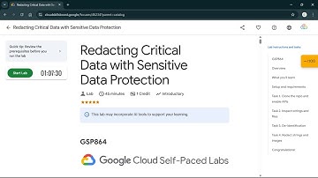 Redacting Critical Data with Sensitive Data Protection | #qwiklabs | #GSP864 #CLI