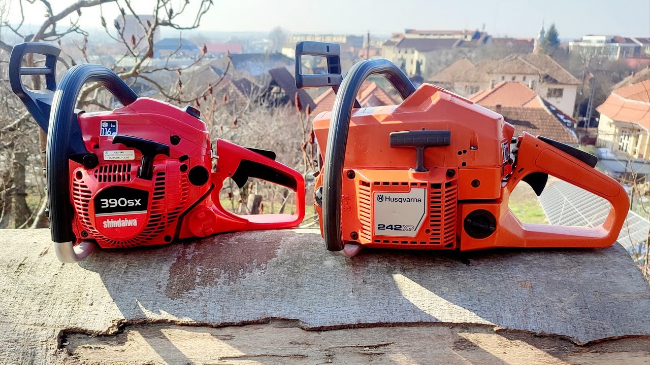 Husqvarna 242xp (42cc) versus Echo 390sx (38cc) - same bar and chain