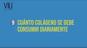 ¿Cuánto colágeno debe tomar al día una mujer de más de 50 años?