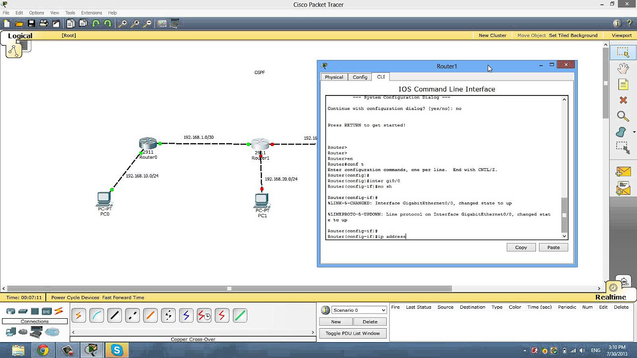 loopback คือ  Update New  Configuring OSPF, Loopback
