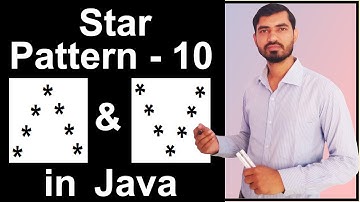 Star Pattern - 10 Program (Logic) in Java by Deepak