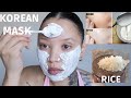 Korean beauty secret  rice face mask for uneven skintone  bright  glowy skin