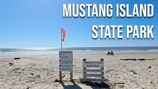 Mustang Island State Park! Drive and walk through a Texas State Park!