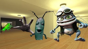 CRAZY FROG PLANKTN COCKROACH AND HAND NEXTBOTS IN HOTEL GMOD #garrysmod #yoshiegaming