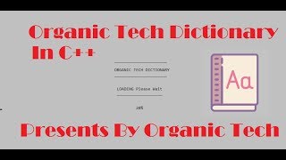 How to make Dictionary in c++ | Dictionary Project