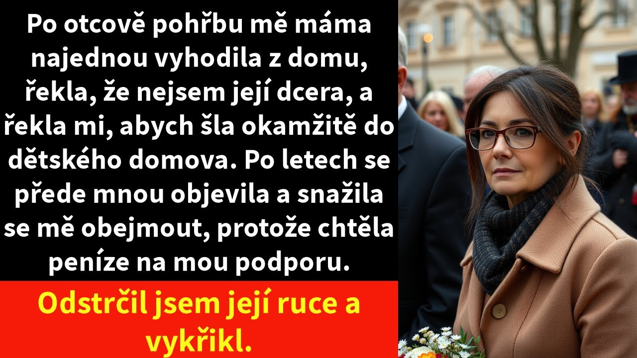 Táta ležel v nemocnici a máma si klidně hrála s telefonem, jako by se nic nedělo. “Pláčem nic nezměníš, už je pryč,” řekla mi chladně na jeho pohřbu. O pár hodin později mě naložila do auta spolu...