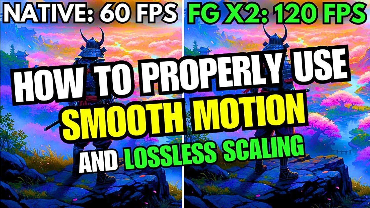 How to PROPERLY Use Smooth Motion & Lossless Scaling (Huge FPS Boost ...