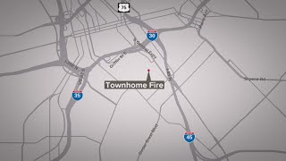 Firefighters battle blaze at Dallas townhome, one person sustained minor burns