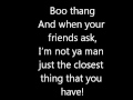 Verse Simmonds- Boo Thang Lyrics