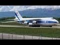 [FullHD] *RARE* Volga-Dnepr Antonov 124 landing & takeoff at Geneva/GVA/LSGG