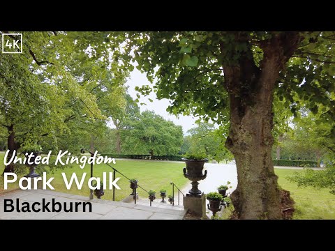 Corporation Park Walking Tour 4K - Nature Walk in Blackburn, Lancashire (60fps)
