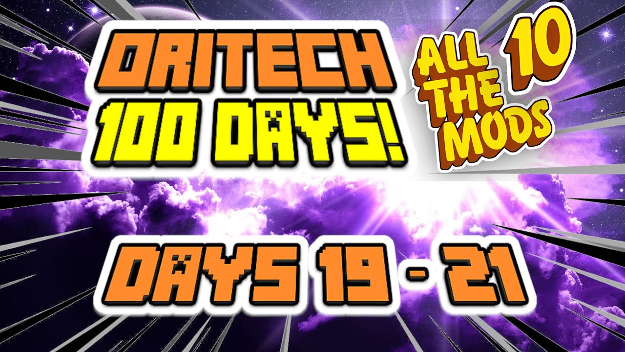 Эпизод 7 — ORITECH 100 ДНЕЙ! Создание дней 19–21! Minecraft: все моды 10! ATM10!