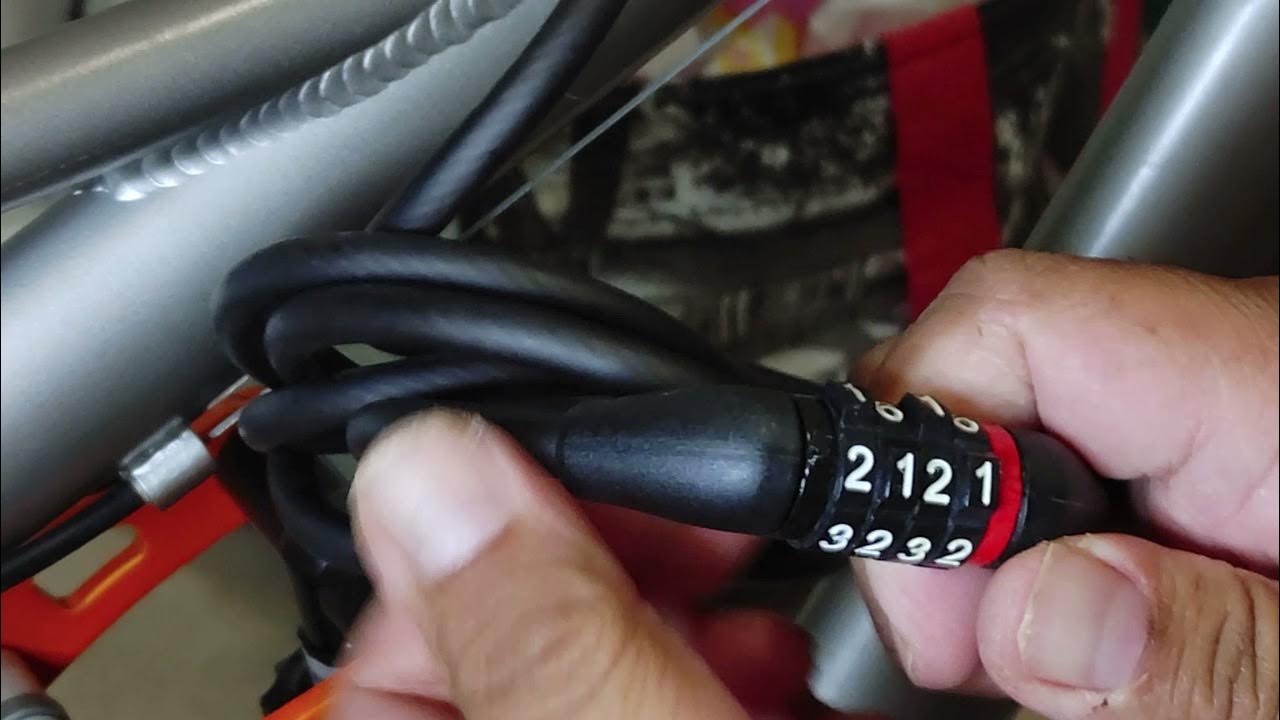 HOW TO CRACK 4 DIGIT BIKE LOCK YouTube
