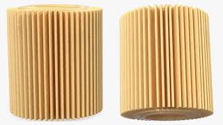 AutoCAD | Oil Filter Element 3D Model Timelapes - QasimCAD
