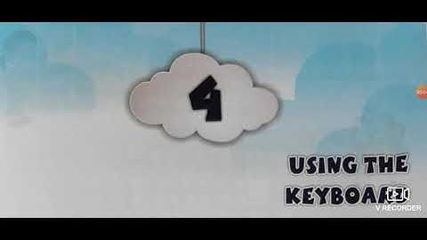 CLASS-1 || CHAPTER-4 || USING THE KEYBOARD