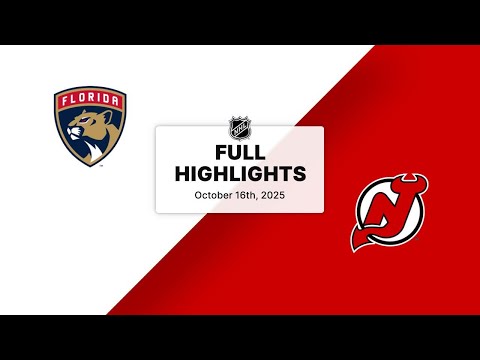 NHL Highlights | Panthers vs. Devils | October 16, 2025
