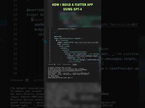 I Build a Flutter App using GPT4