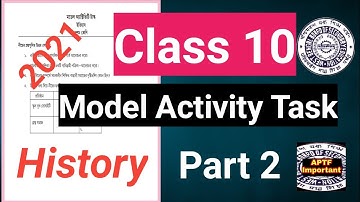 Model activity task class 10 | History | Model activity task class 10 history part 2 | Class 10