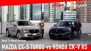 Head To Head: Mazda CX5 Turbo VS Honda CRV RS e:HEV | CarGuide.PH