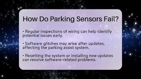 How Do Parking Sensors Fail? - Talking Tech Trends