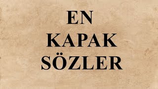 En Kapak Sözler