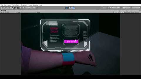 A story based simple Scifi game with Unity