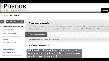 Creating and managing menu items - Blackboard Learn