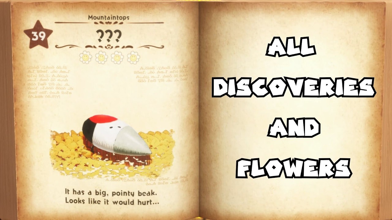 Yoshi and the Mysterious Book - Level 8 Peckadee - All Discoveries