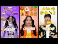 Triple ASMR food KOREAN MUKBANG | Violet Orange, Yellow 🔥 #mukbang #cure