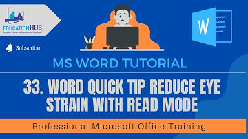 33 Word Quick Tip Reduce Eye Strain with Read Mode