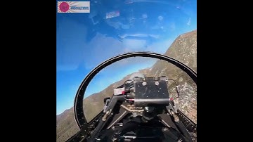 Aggressor F-16 low‐level flight cockpit view #Shorts