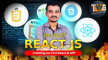 Creating first react app  using Vite explained in telugu | React JS తెలుగులో
