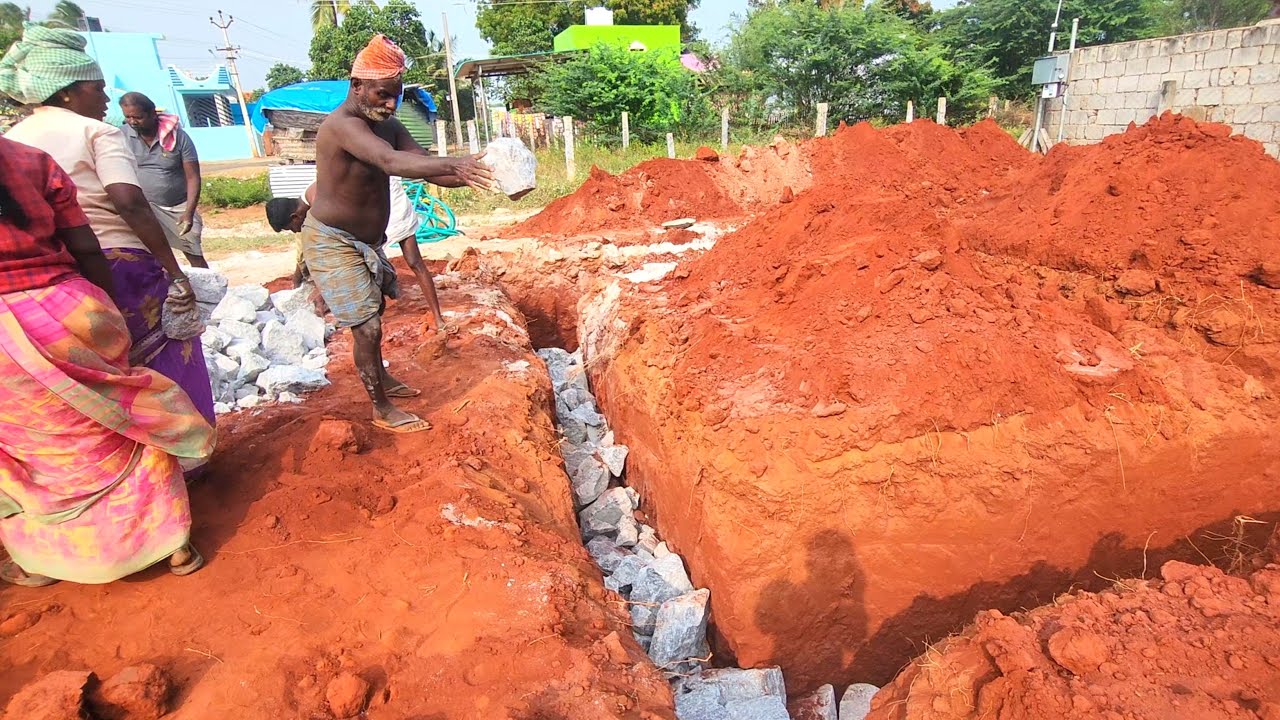 Amazing with 30x30 size house foundation masonry construction-Sand and cement mixer