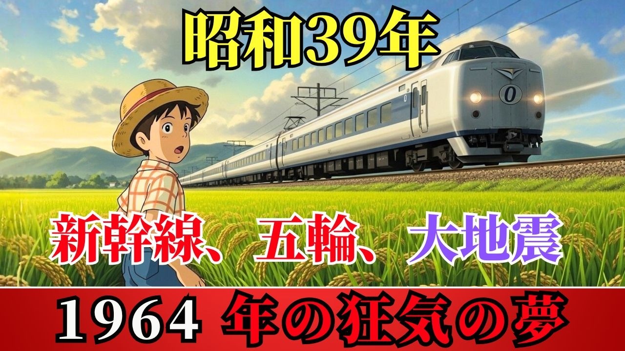 1964年、日本が世界に羽ばたいた年—新幹線、オリンピック、そして大地震で何が起こったのか