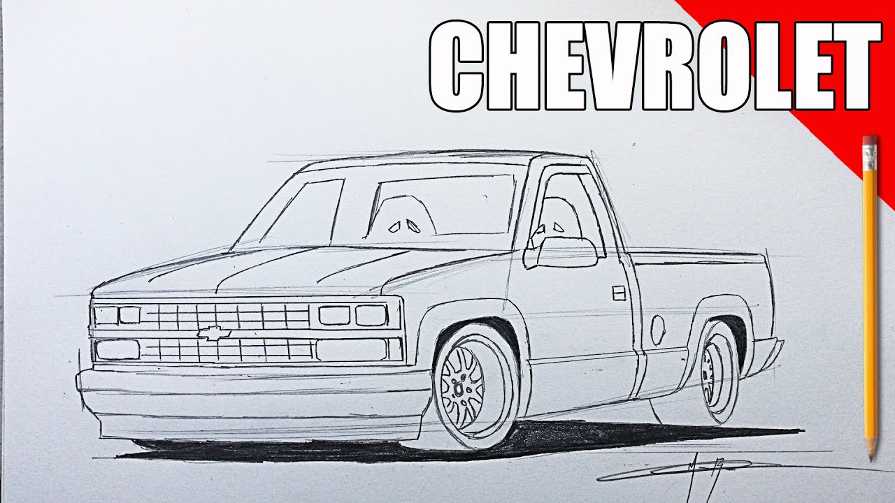 COMO DIBUJAR UNA CAMIONETA CHEVROLET A LAPIZ PASO A PASO - thptnganamst.edu.vn