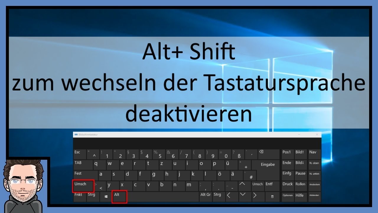 Windows shift alt