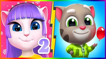 My Talking Angela 2 Vs Tom Splash Force Escapes All Levels |  Android,iOS Gameplay Walkthrough