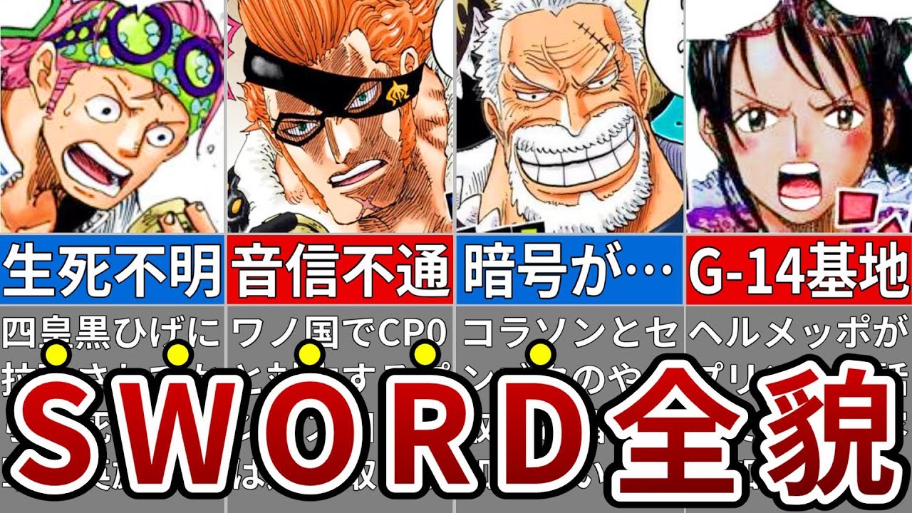 海軍の極秘組織 世界政府さえ知らないswordの隠された戦力 ネタバレ注意 One Piece1062話 Youtube