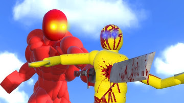 Dynamic NPC Ragdoll Fights with Smart AI in Realistic Simulation | Overgrowth Animation