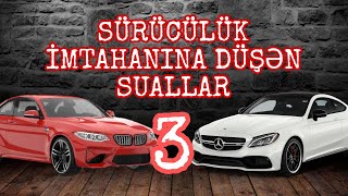 İMTAHANA ƏN ÇOX DÜŞƏN SUALLAR #3 | ANİMASİYA ŞƏKLİNDƏ | Sürücülük imtahanına düşən suallar.