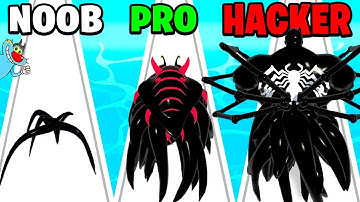 NOOB vs PRO vs HACKER vs | In Venom Run 3D | With Oggy And Jack | Rock Indian Gamer |