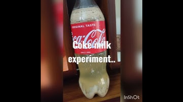 Coke milk experiment😱😱. What happened next will shock you. #shorts #explore