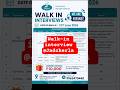 👣👣 Walk-in Interview | June 13th,2026 | 💥SHILPA MEDICARE @ Jadcherla 💼