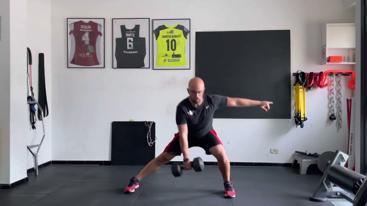1 DB Lateral Lunge - YouTube