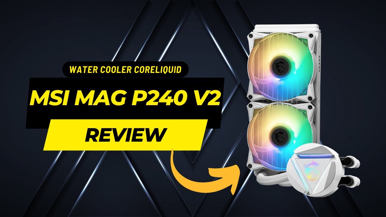 MSI MAG Coreliquid 240R V2 AIO Liquid Cooler Unboxing 