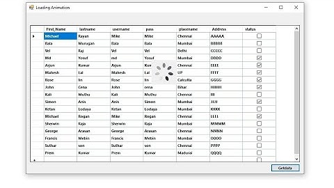 Show loading animation during loading datas in datagridview - vb.net @mikecodz2821 