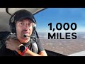 1,000 miles across the desert in a small plane (alone!)