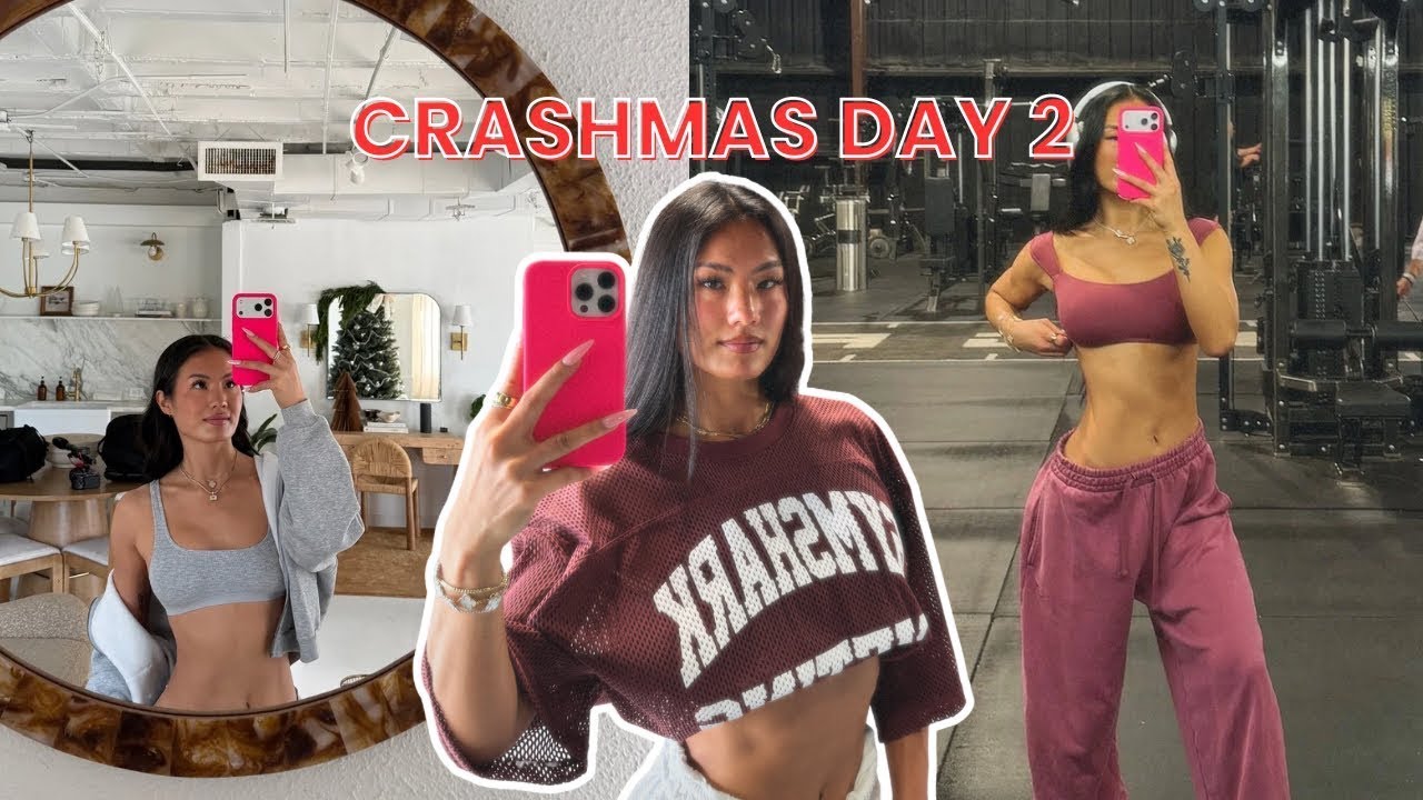 CRASHMAS ДЕНЬ 2 | обновлённый макияж, контент BTS, съёмки для Gymshark